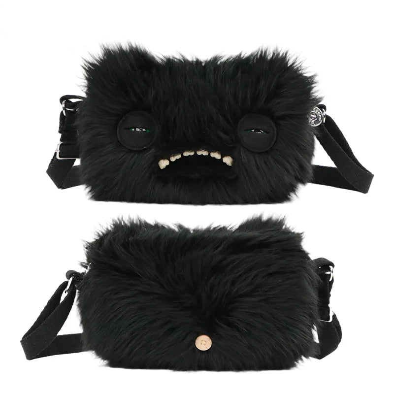 Fuggler Mr. Buttons Screech Plush Crossbody Bag – Cute Ugly Monster Toy