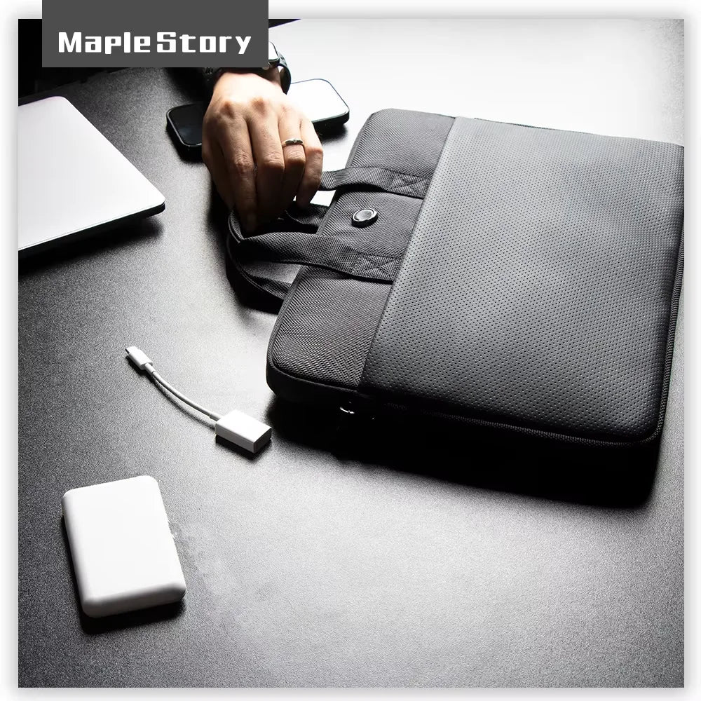 14 & 15.6 Inch Laptop Bag – Portable Notebook Handbag for MacBook