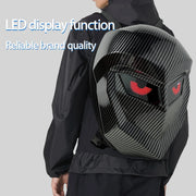 Smart LED Display Backpack – Carbon Fiber Hard Shell Laptop Bag