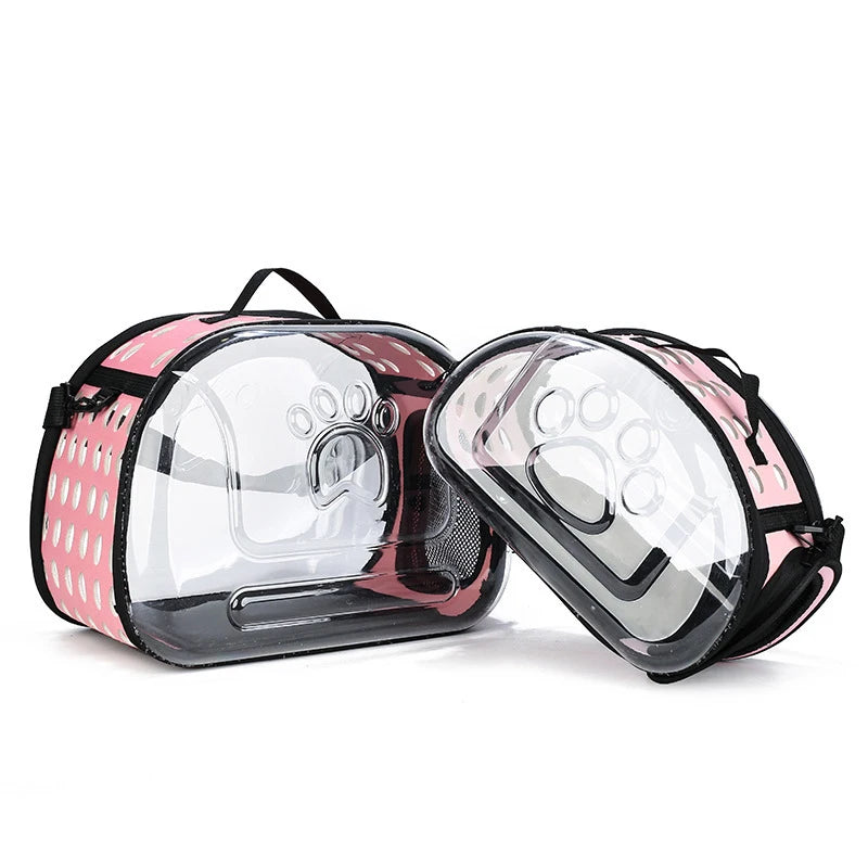 Portable Breathable Pet Carrier Backpack – Travel Cage Handbag for Cat