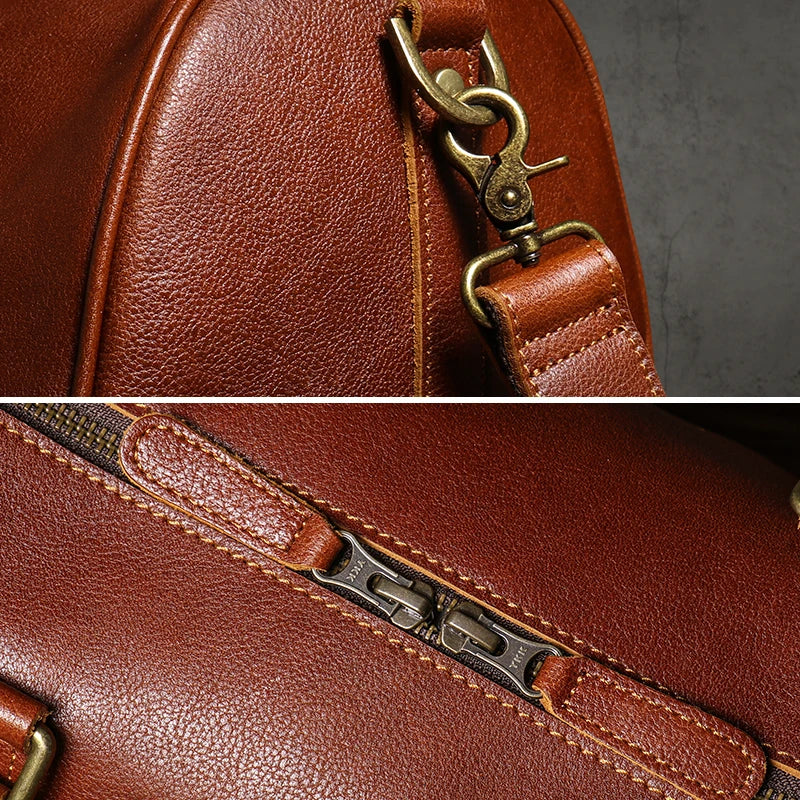 Retro Leather Travel Duffel Bag-High-Quality Retro Bags