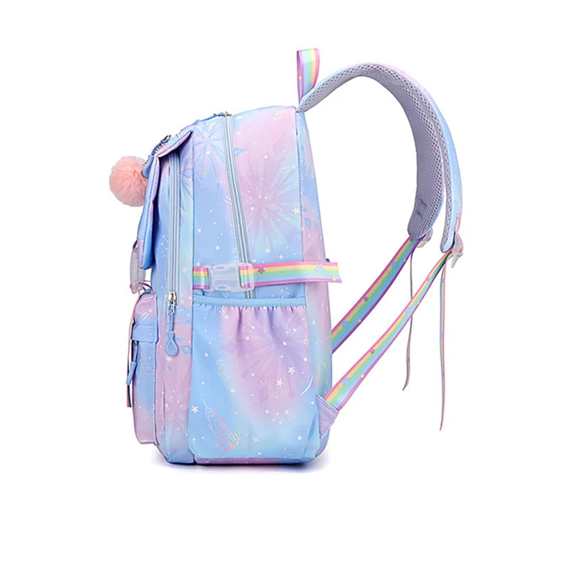 Capybara Cartoon School Backpack - Cute Watermelon Print Bag for Kids & Teens