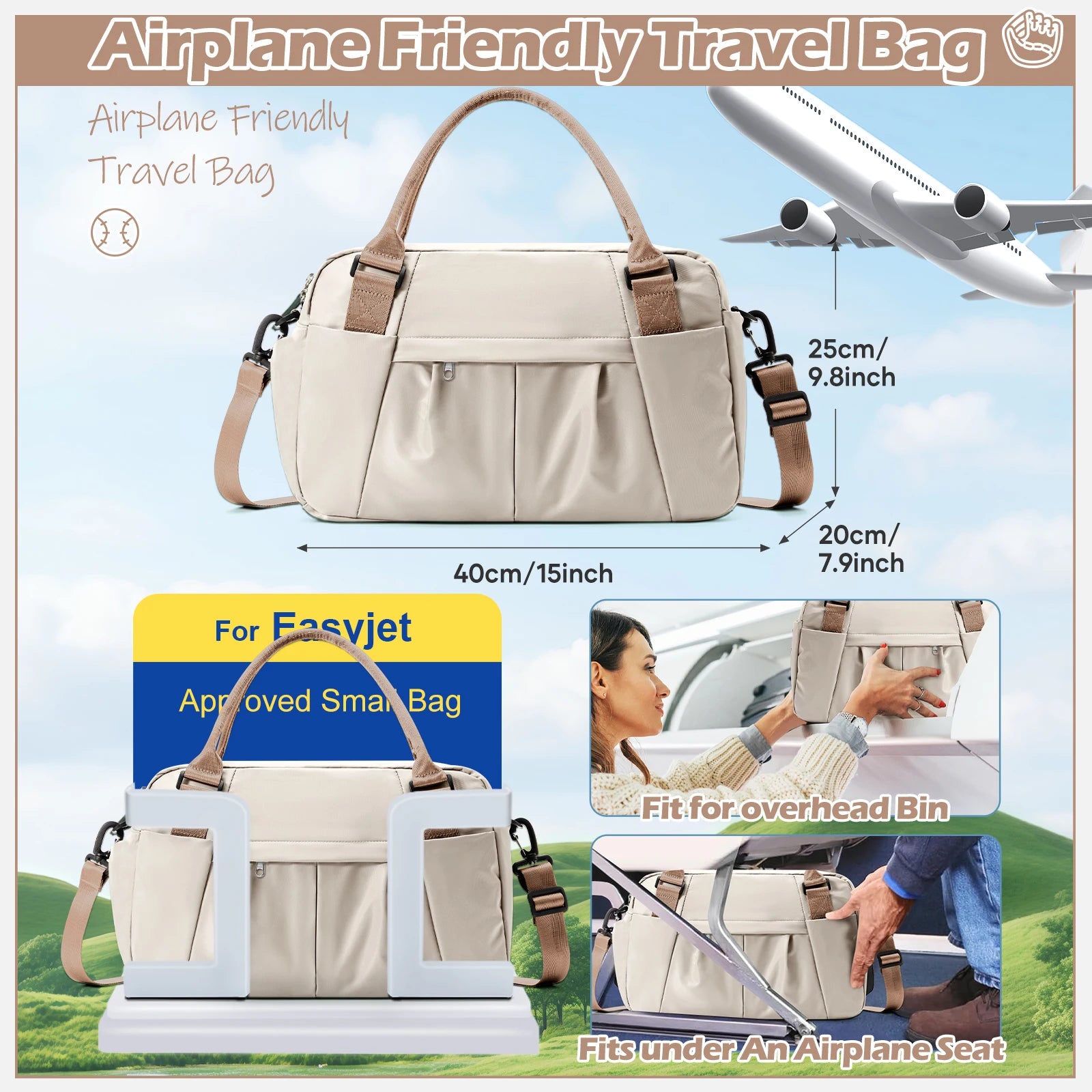 Large Capacity Lightweight Travel Cabin Bag