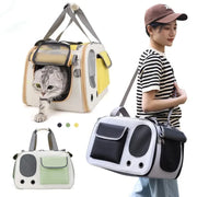 Portable Pet Carrier Bag – Foldable Shoulder Travel Handbag for Cat