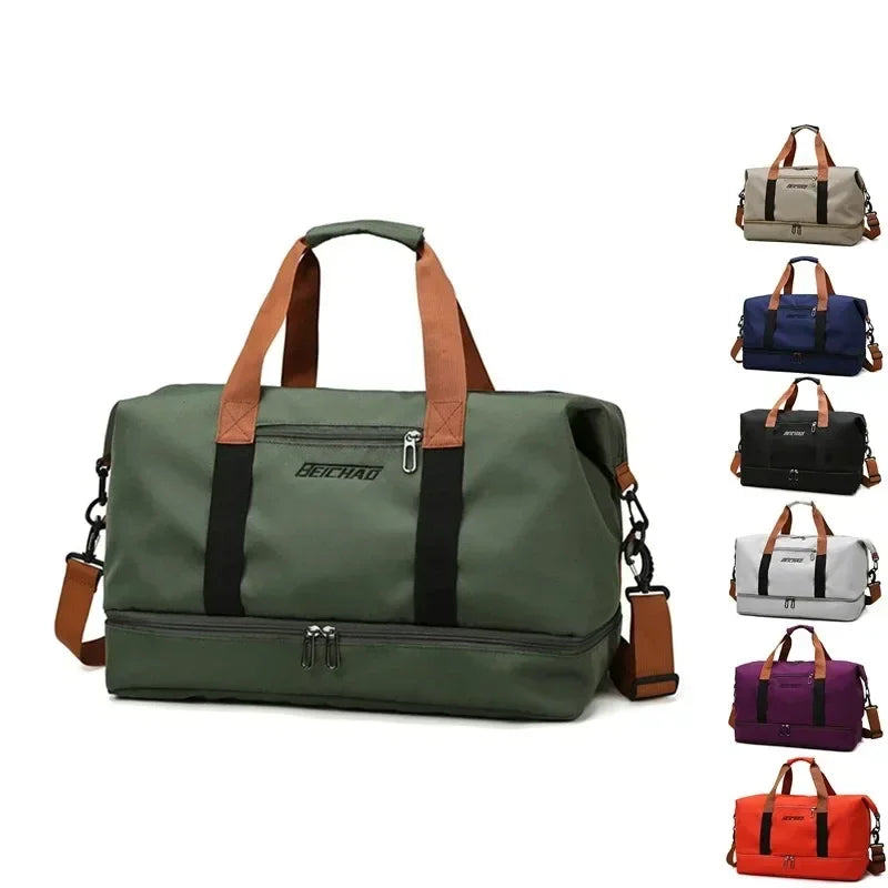 Durable Wet Dry Travel Duffle Bag – Wet Separation Duffel Bag