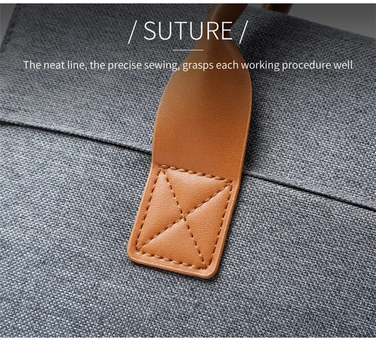 Versatile Portable Business Briefcase – Large Capacity Shoulder Bag with Multiple Pockets