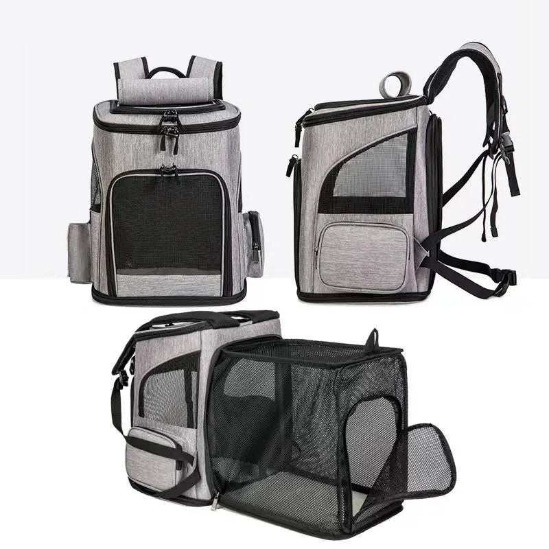 Creative Pet Carrier Backpack – Lightweight, Foldable Cat Travel Bag