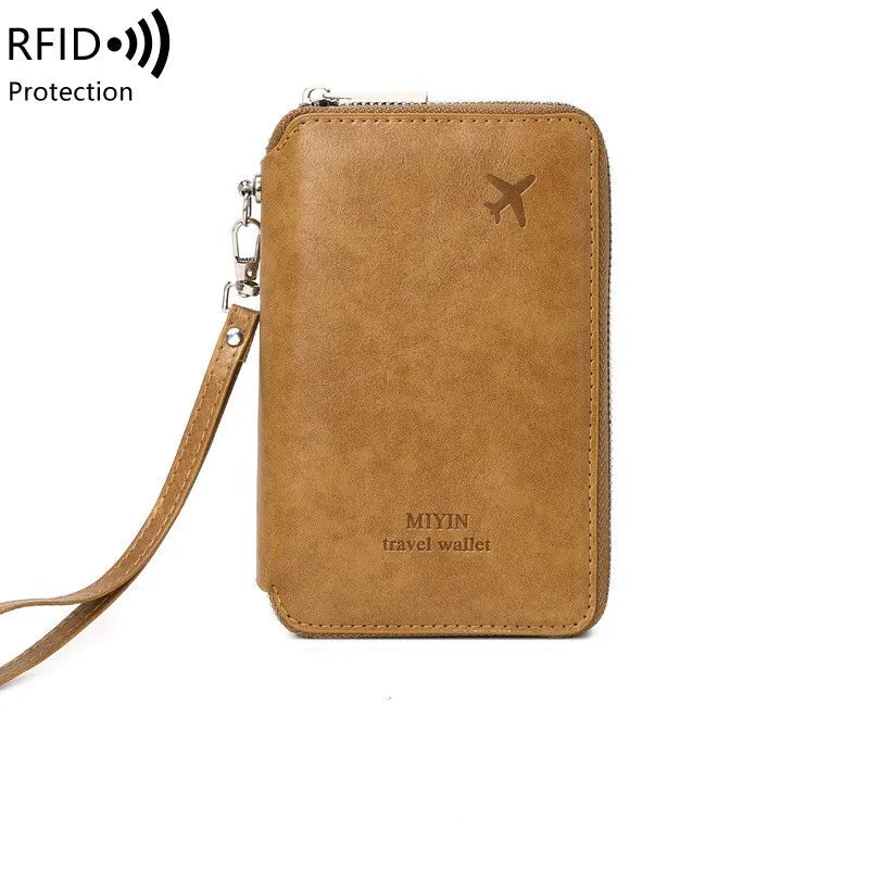 Multi-Slot Passport Holder – Minimalist RFID Travel Pouch