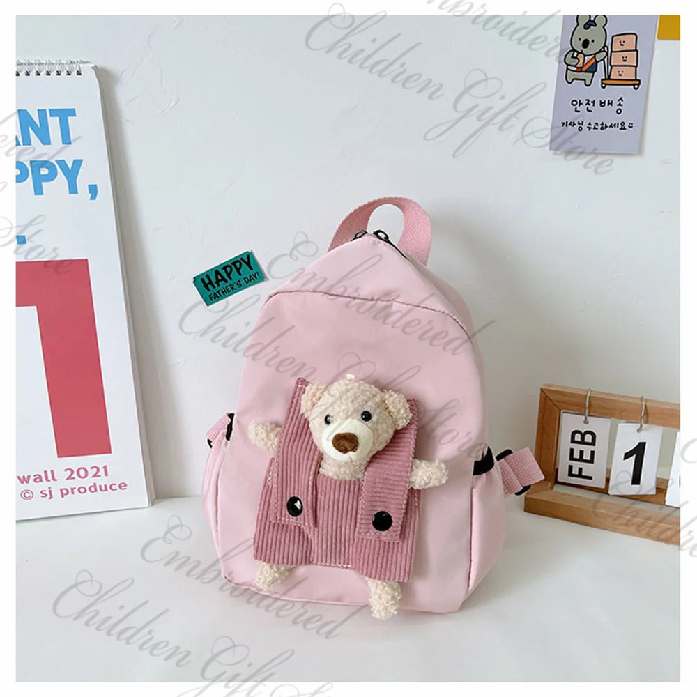 Kids Cartoon Backpack – Custom Embroidered Name Baby Bag