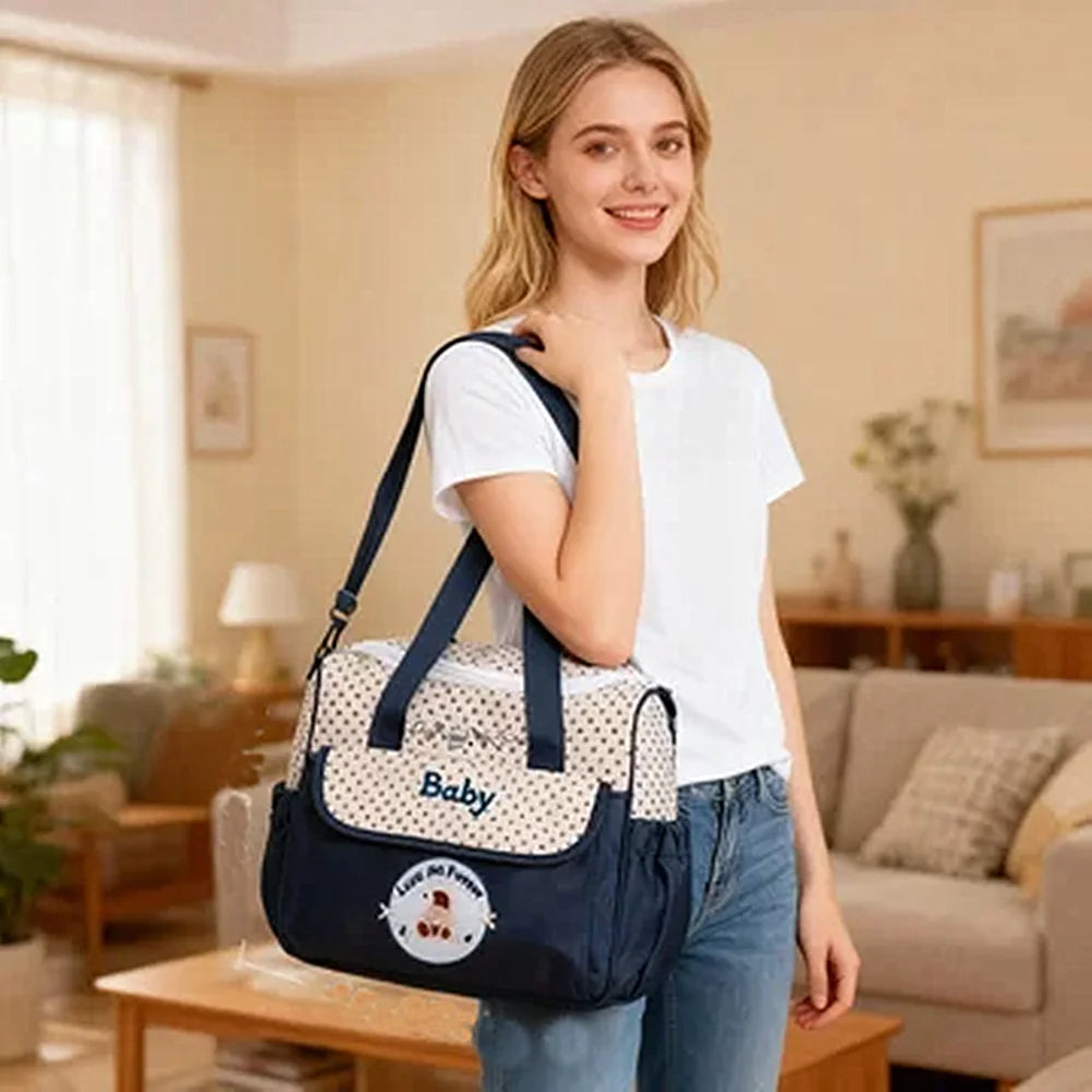 Cartoon Bear Mommy Diaper Bag – Lightweight Large Capacity Bag