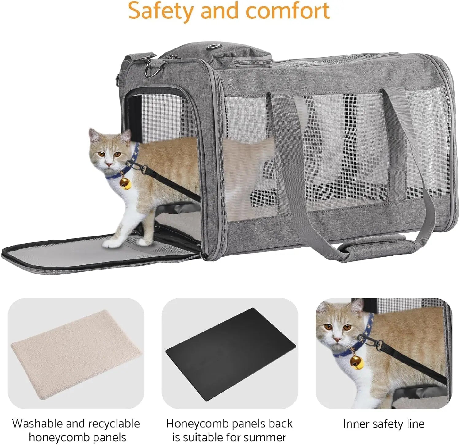 Airline Approved Pet Carrier – Soft Travel Bag for Cat