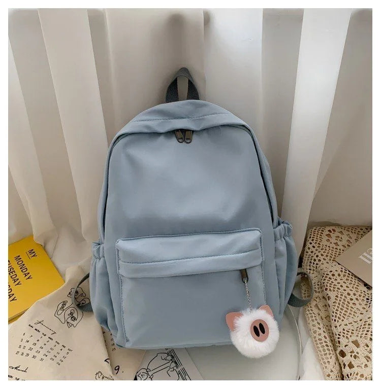 Stylish Nylon Rabbit Ear Backpack – Personalized Bag for Students