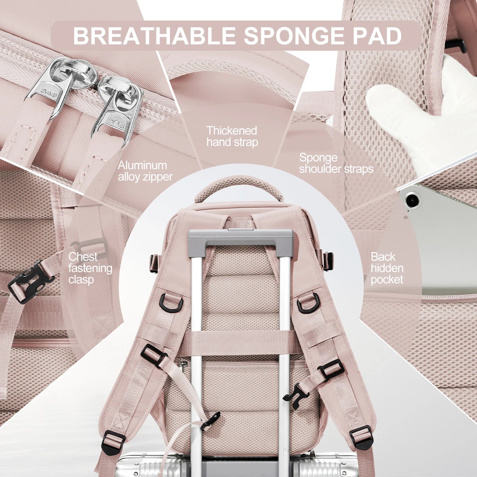 Stylish Cabin Backpack – 40x20x25 Ryanair Cabin Bag