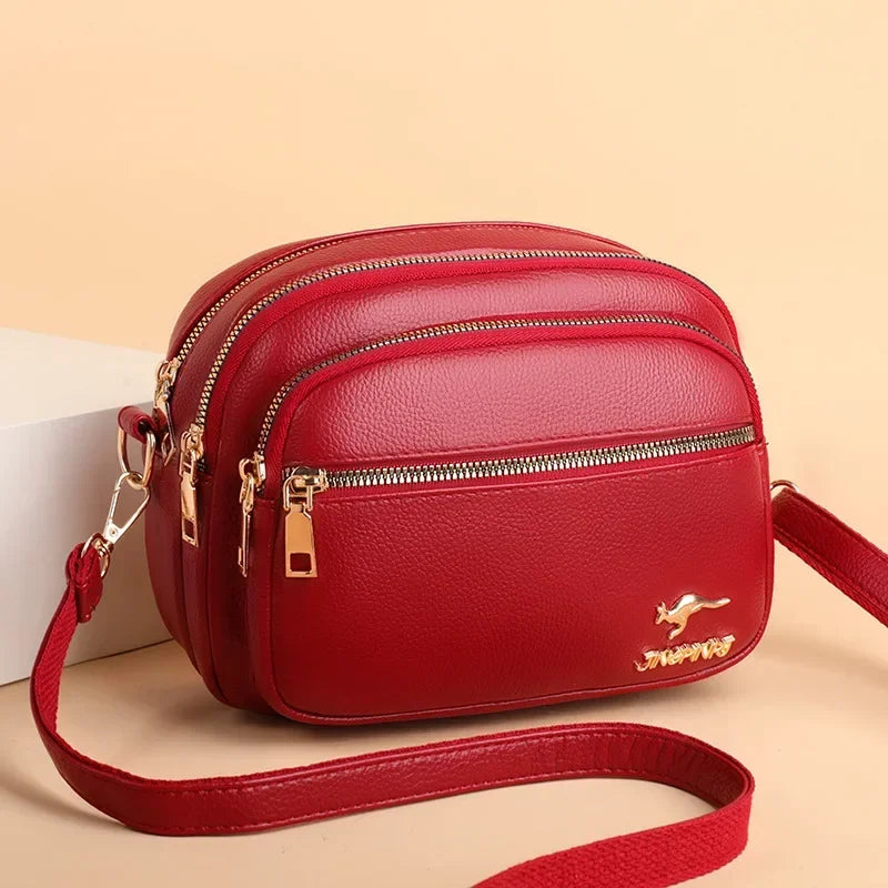 Fashionable Multi-Compartment Shoulder Bag