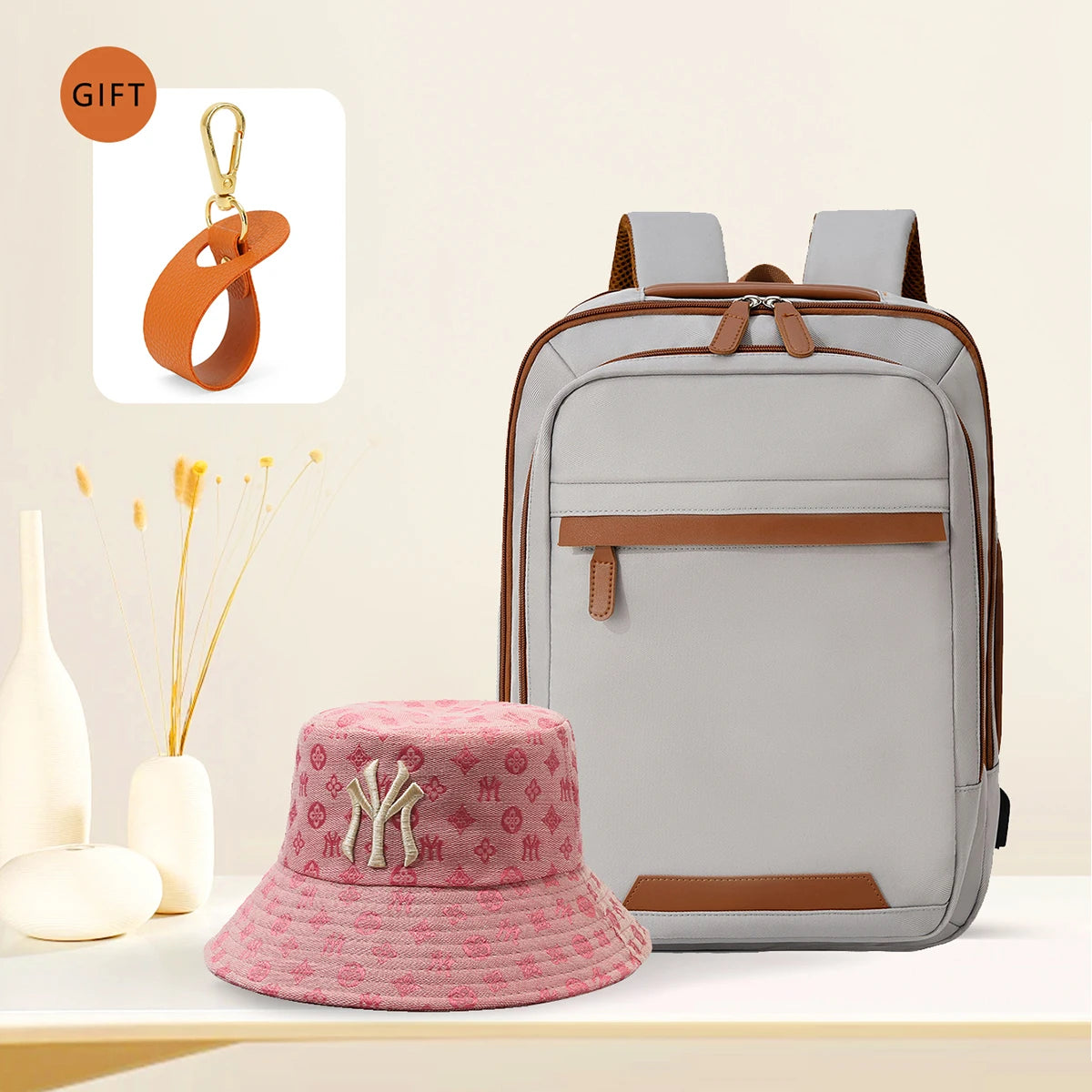 Durable USB charging backpack with waterproof design