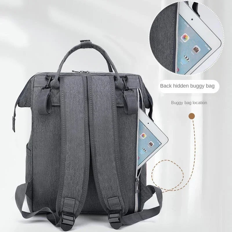 Multi-Functional Baby Diaper Bag – Stroller-Friendly Nursing Backpack