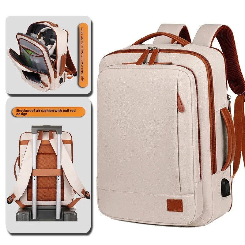 Oxford Cloth Leisure Backpack – High-End Fashion Waterproof Laptop Bag