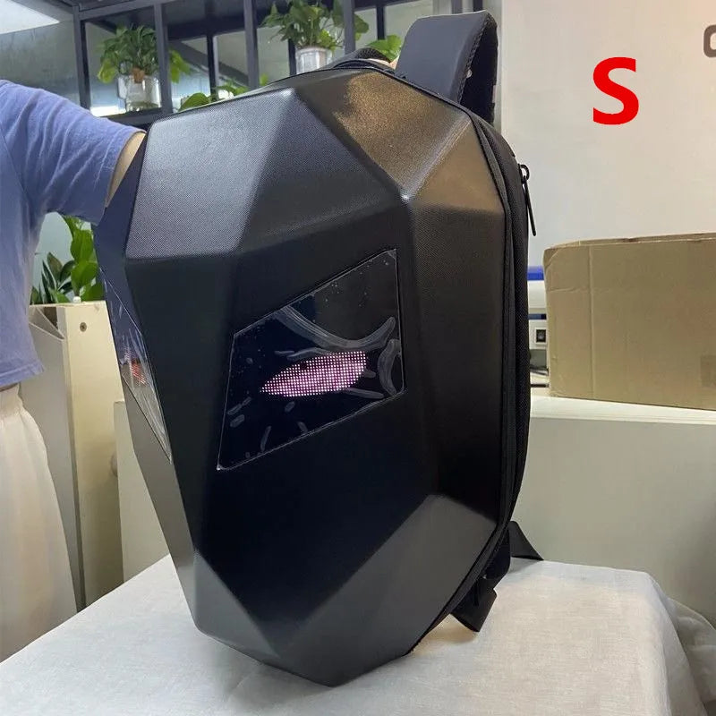 LED Riding Display Riding Backpack – Motorcycle Helmet Bag