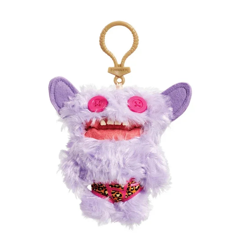 Fuggler Monster Plush Keychain – Cute Ugly Stuffed Pendant