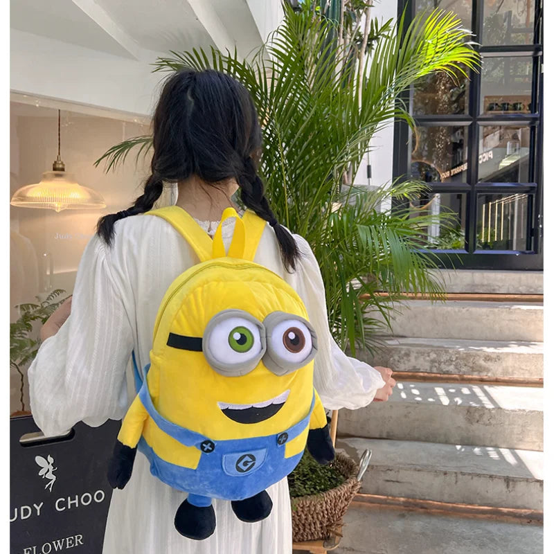 Minions Student Backpack – Durable Large-Capacity Anime Bag