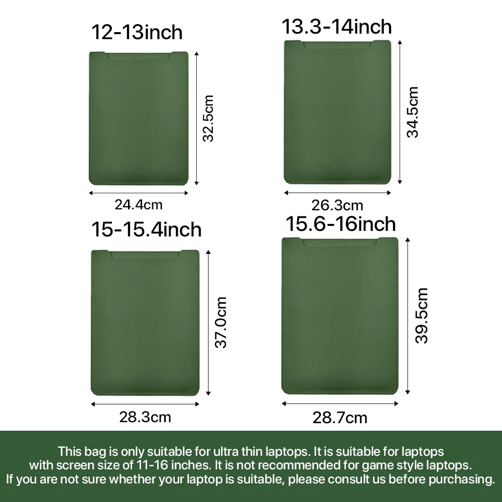 Slim Laptop Bag for MacBook, HP, Lenovo, Xiaomi – Travel & Office Friendly