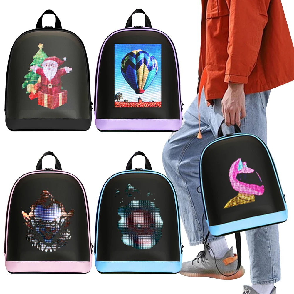 Pogrammable LED Advertising Backpack – Smart Billboard for Travel & Business