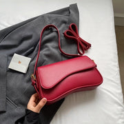 Unique Shape Red Crossbody Bag – Lychee Texture Bag