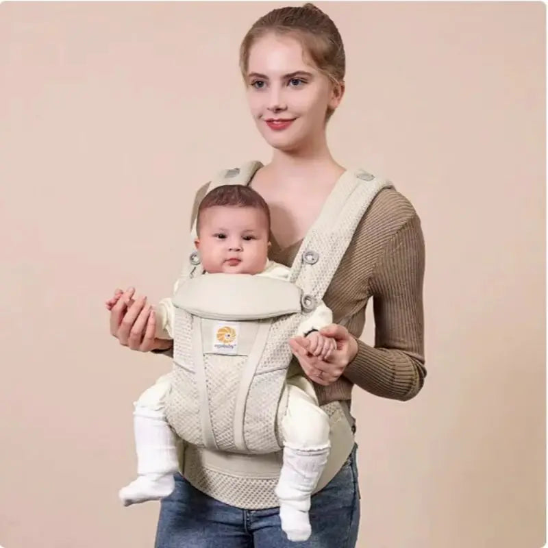 Baby Carrier with Hip Seat- Multifunctional Newborn to Toddler Carrier