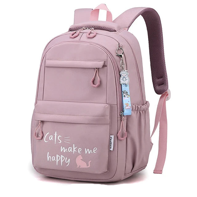 Stylish Pink Backpack for School & Travel – Durable and Spacious Design
