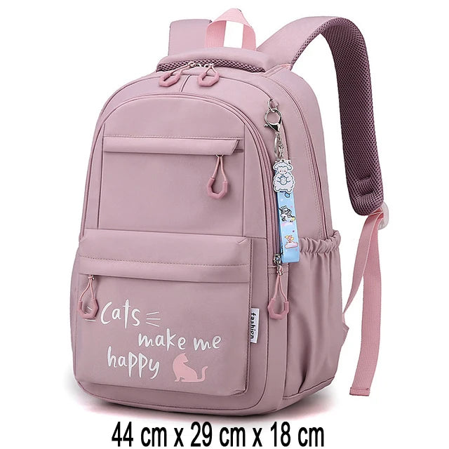 Stylish Pink Backpack for School & Travel – Durable and Spacious Design