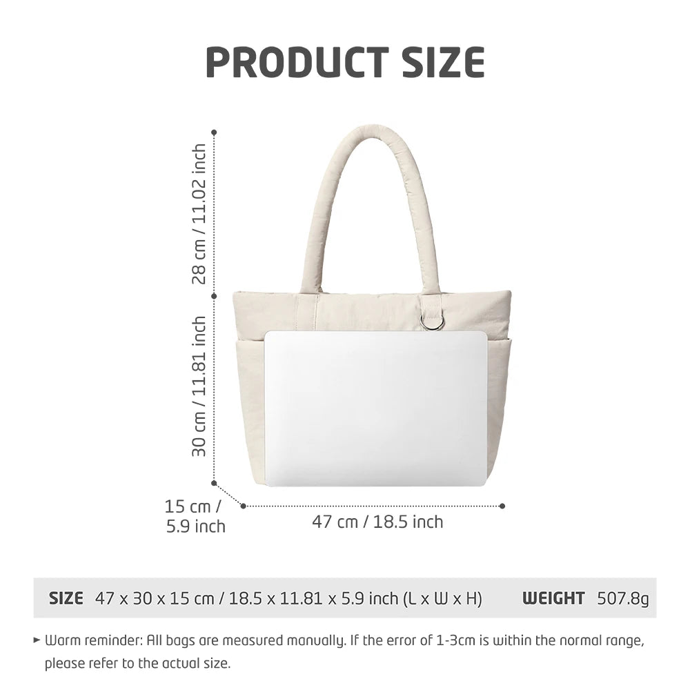 Ladies Large Capacity Laptop Bag – 15.6/16 Inch Shoulder Handbag