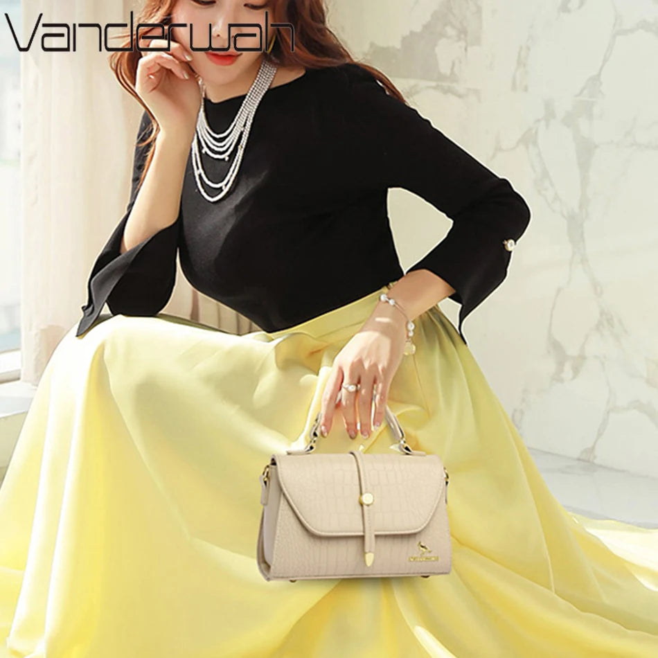 Stylish Ladies Messenger Bag-PU Leather Crossbody Bags