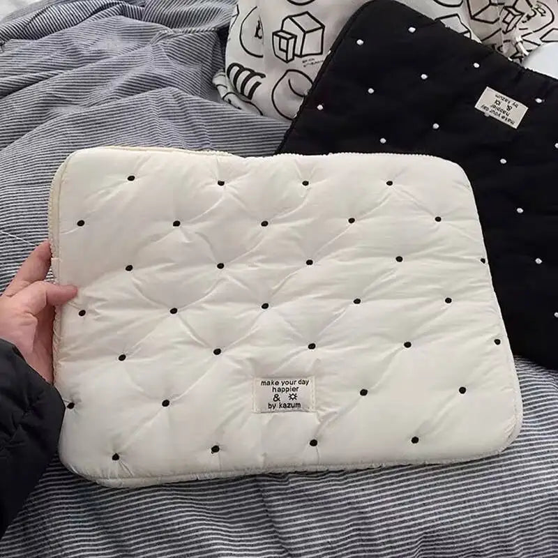 Cute Puffy Laptop Bag for MacBook Air 13 – Notebook Pouch 13–14 Inch