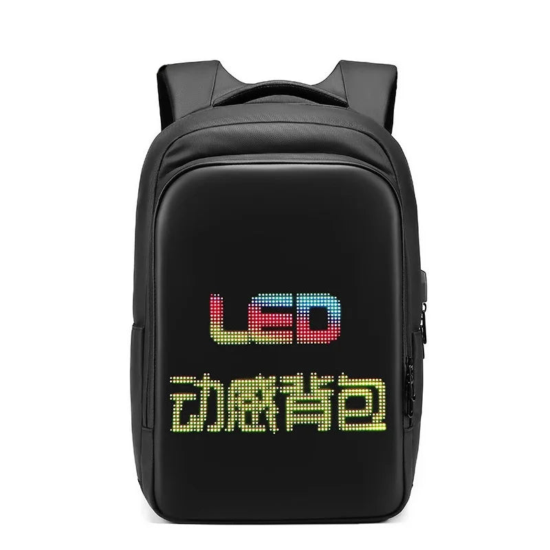 LED Display Smart Backpack – 15.6 Inch Business Travel Laptop Bag