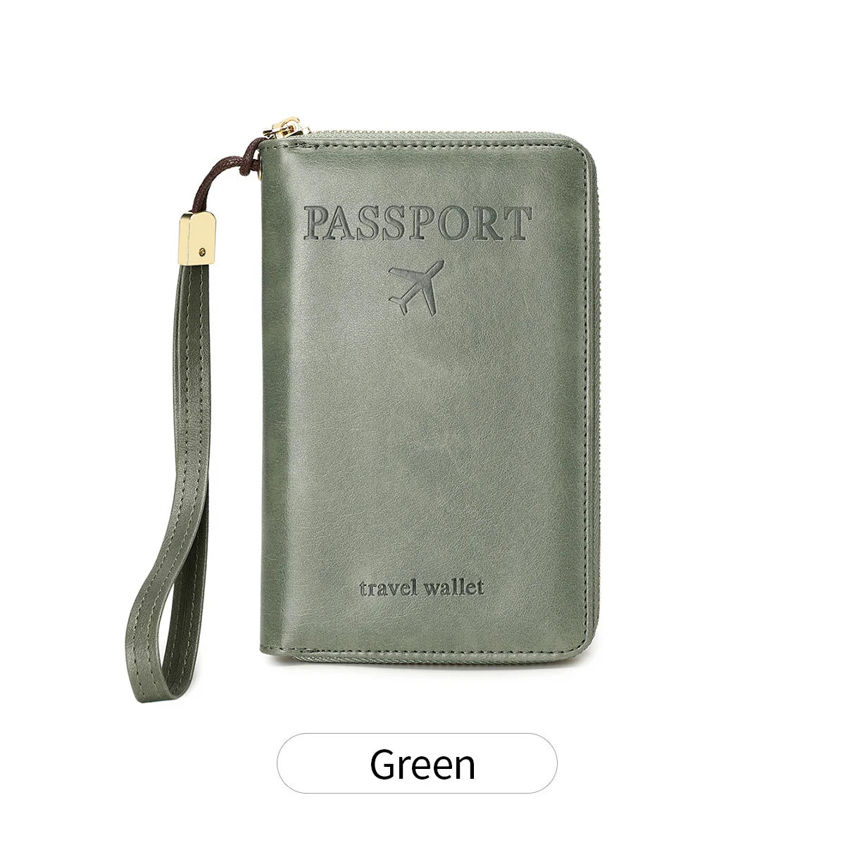 PU Leather Passport Holder – Large Capacity Travel Wallet