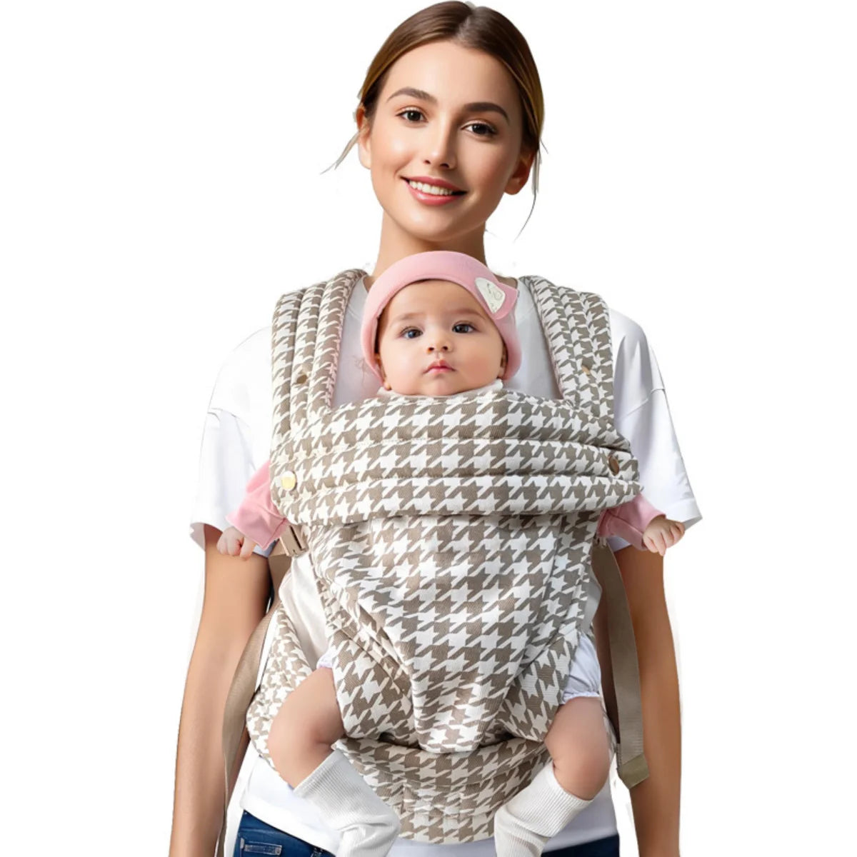 Soft Baby Wrap Carrier- Infant & Toddler Carry Backpack
