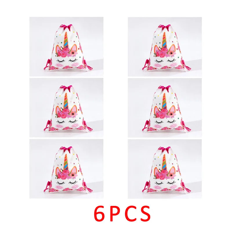 Cute Cartoon  Drawstring Pouches