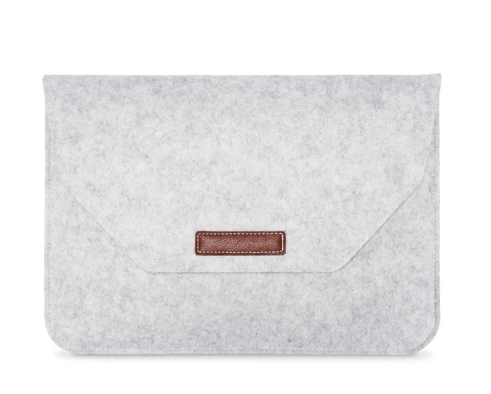 Wool Felt Laptop Sleeve Case for MacBook Air/Pro 11–15.6 Inch – Notebook Cover with Mousepad & Power Pack Gift
