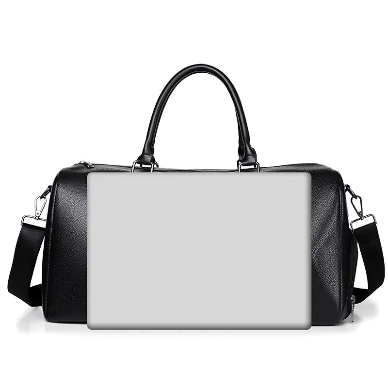 Retro Style PU Travel Duffel Bag – Large Capacity Bag