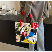 Versatile Mickey Canvas Handbag – Casual Tote Bag