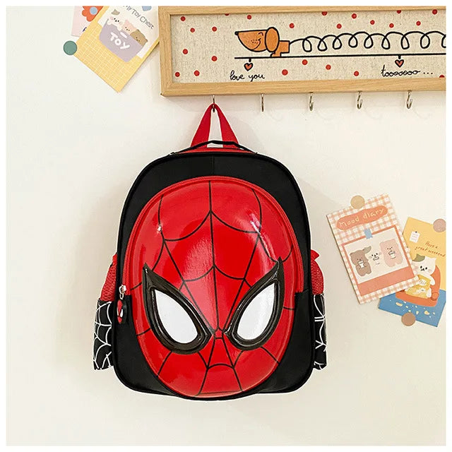 Marvel Spider-Man 3D Backpack for Kids - Superhero Cartoon School Bag