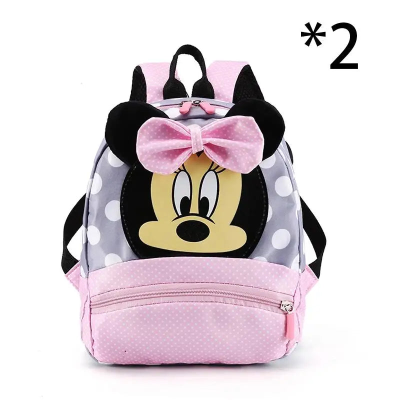 Cute Disney Minnie Kids Backpack – Cartoon Kindergarten School Bag