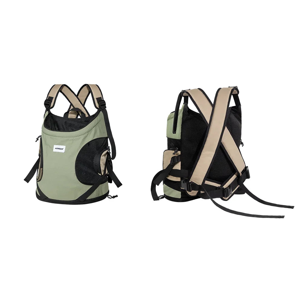 Pet Sling Bag – Breathable Canvas Front Carrier Backpack