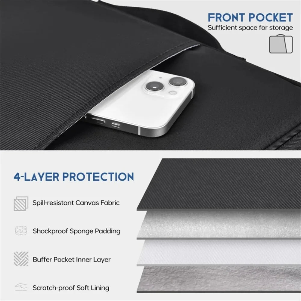 Shockproof Waterproof Laptop Sleeve with Handle for MacBook Air 11–13.6 Inch