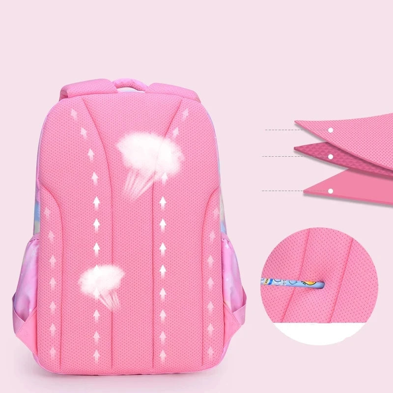 Kids Kawaii Pink Backpack – Cute Waterproof School Bag