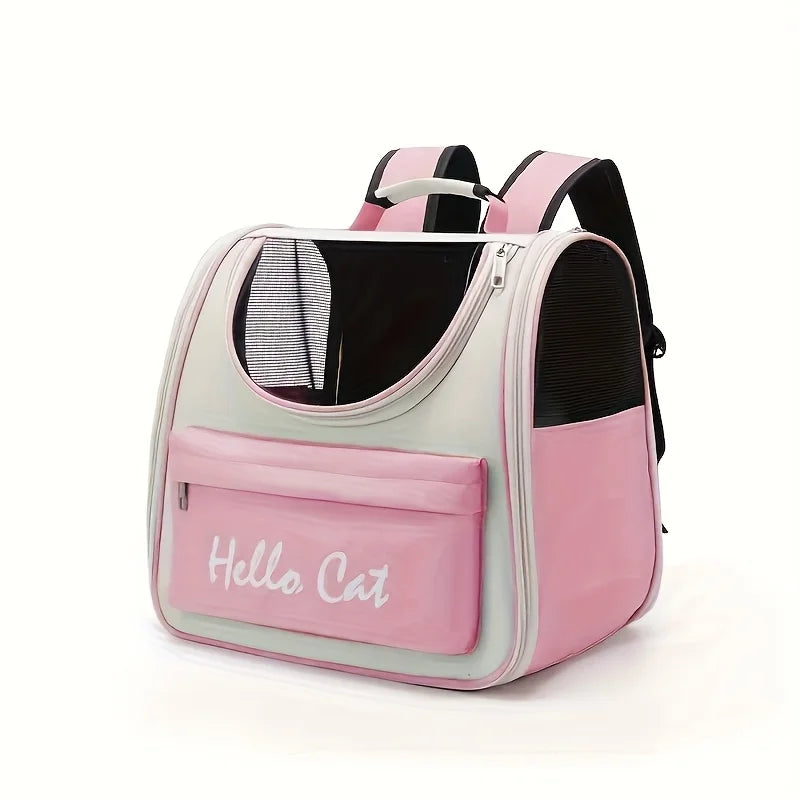 Large Collapsible Pet Backpack – Travel Bag with Mesh Ventilation