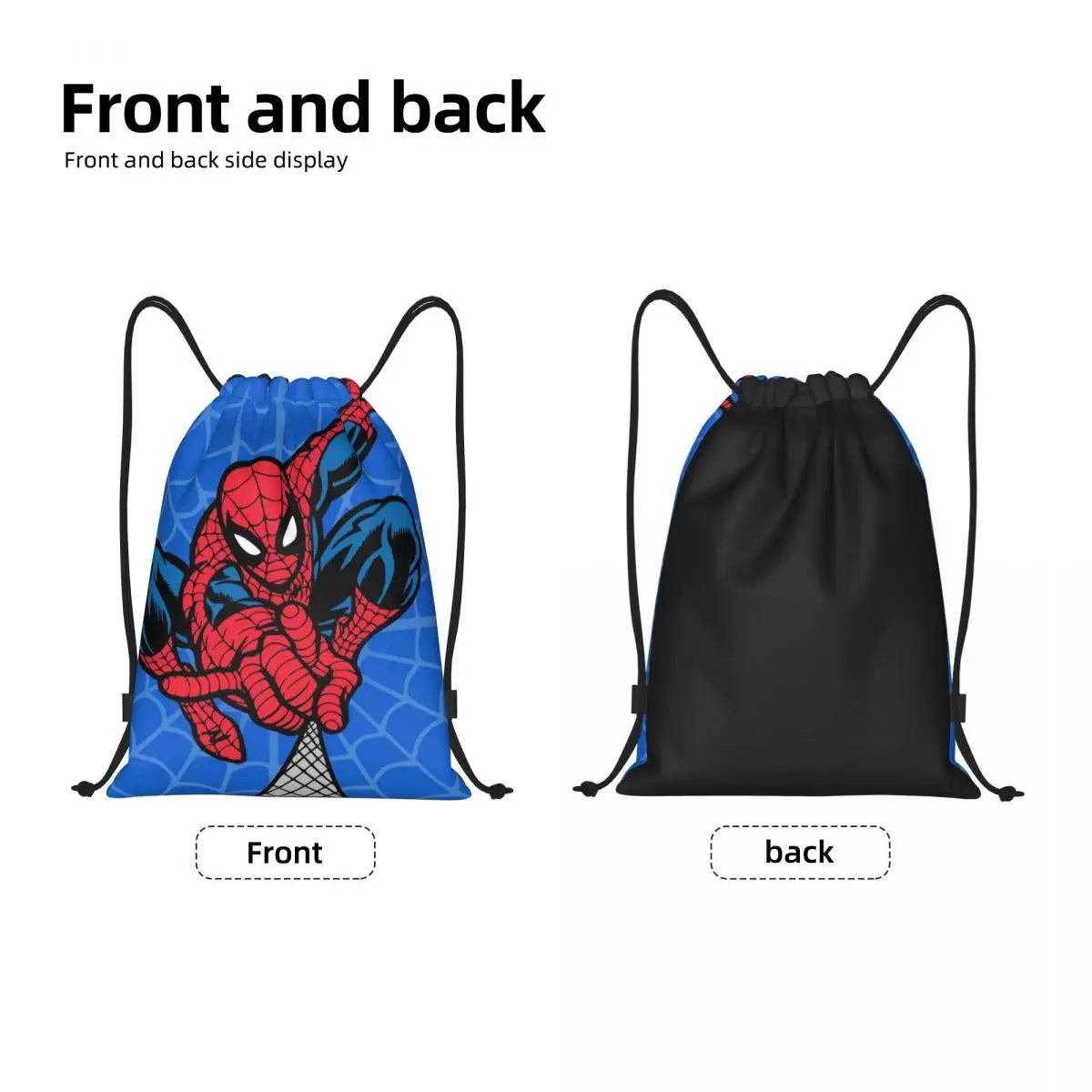 Superhero Spider Drawstring Bag
