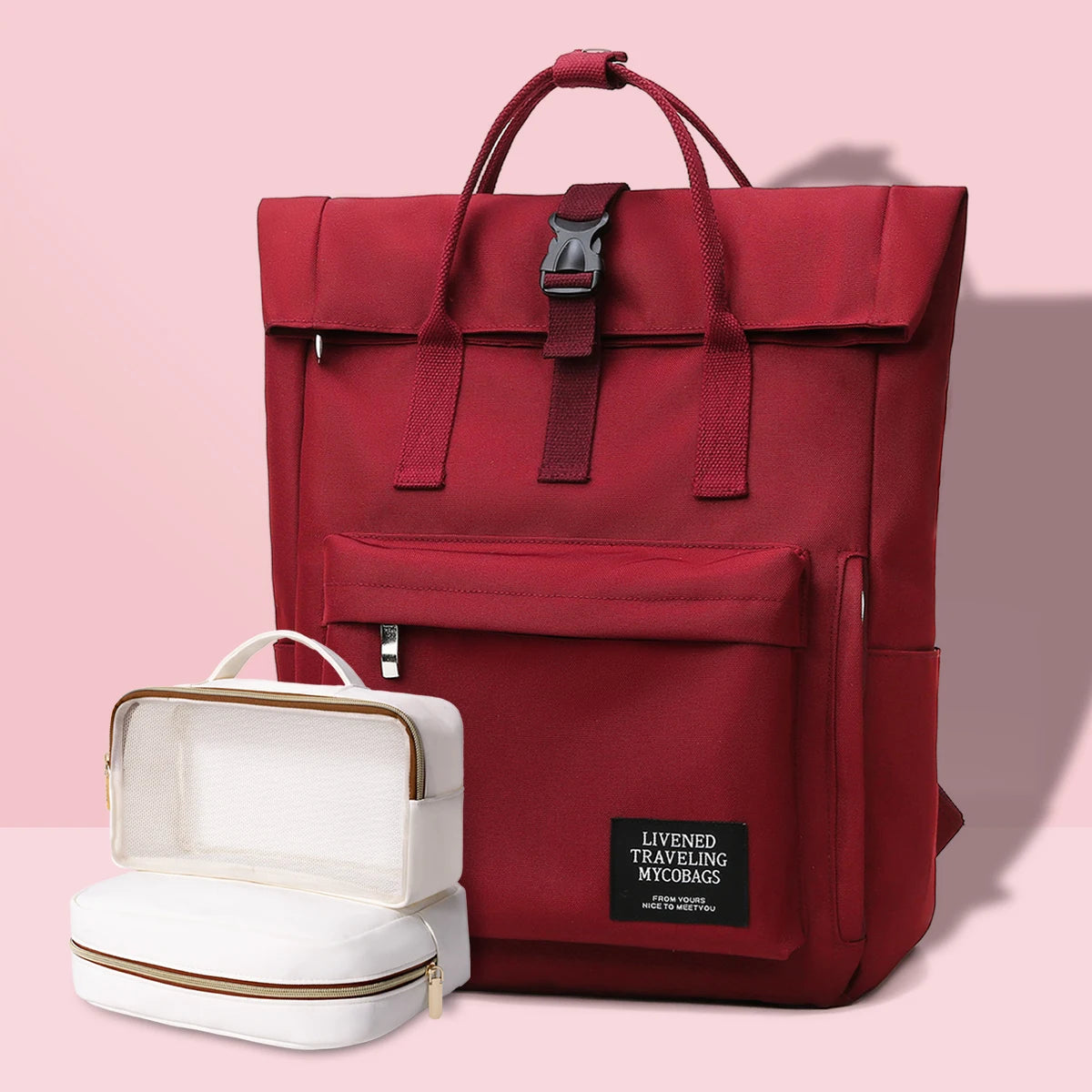 Fashionable College Laptop Bag – Lightweight Travel Backpack