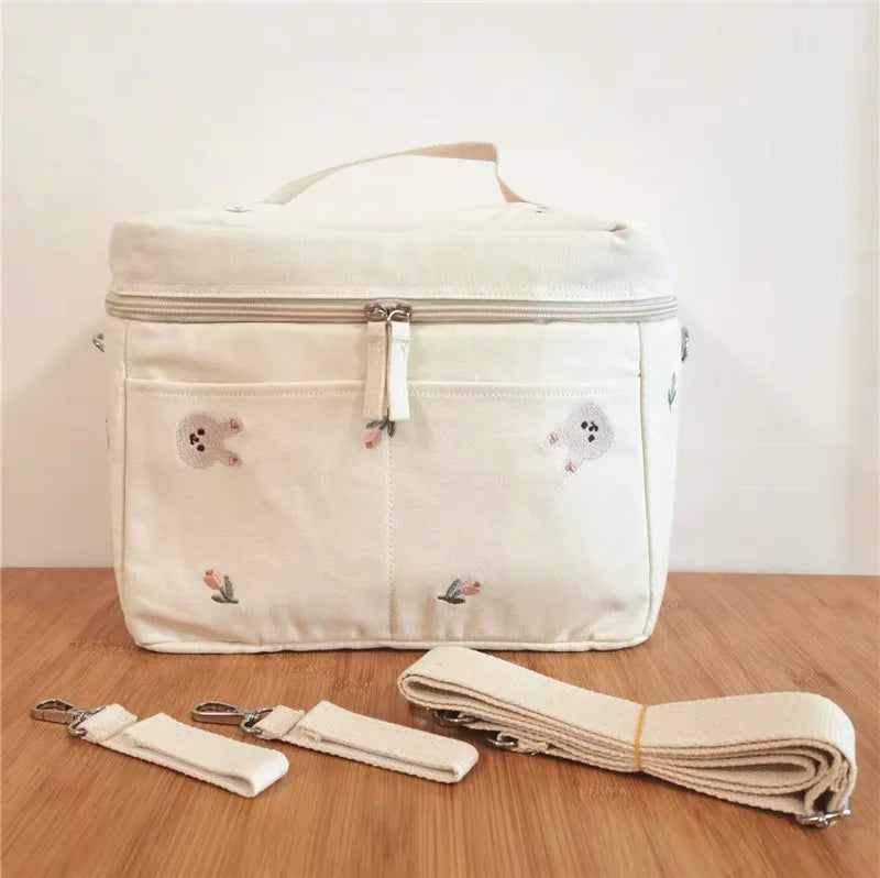 Portable Baby Feeding Bottle Bag – Insulated Nappy & Diaper Organizer
