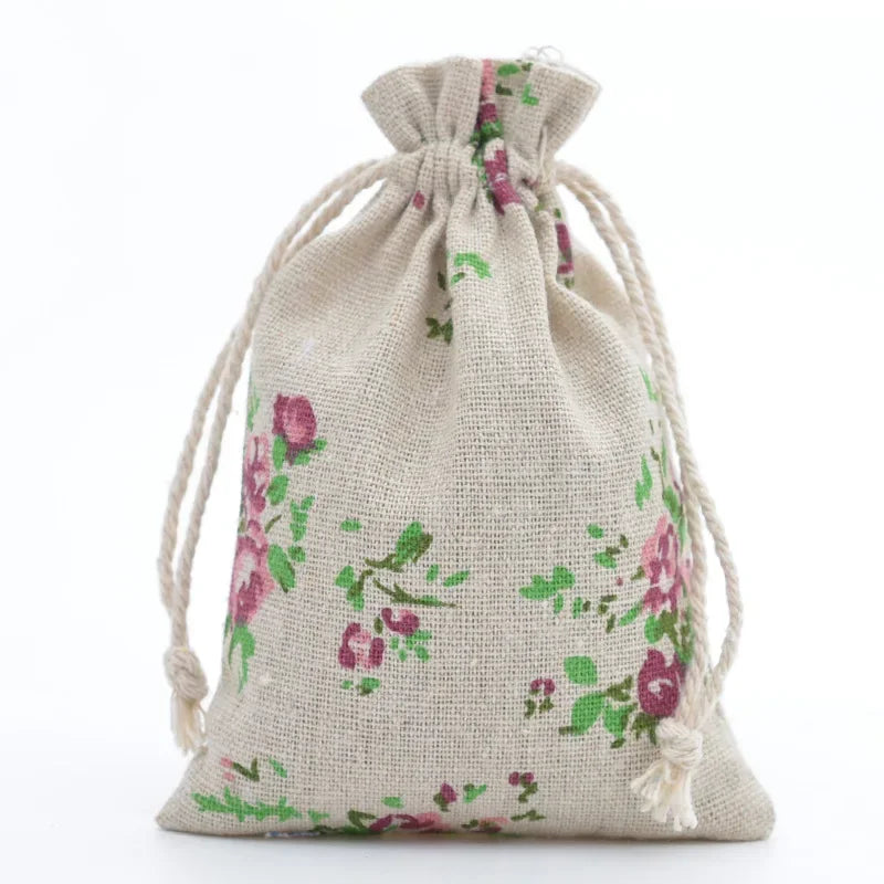 Cute Print Drawstring Pouches